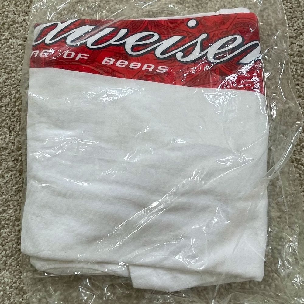 NWT - Rare Vintage 90s Budweiser “King of Beers” Promo T-Shirt Size XL